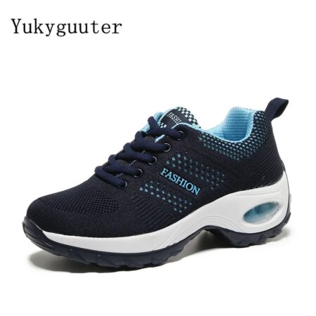 Woman Running Shoes Flats Outdoor Sneakers Fashion Summer Mesh Breathable Couple Lightweight Athletic Height Increasing Sports