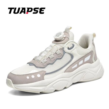 TUAPSE Couple Sneakers 2024 Fashion Shoes Men Women Running Shoes Non Slip Sport Outdoor Rotary Buckle Walking Shoes Male