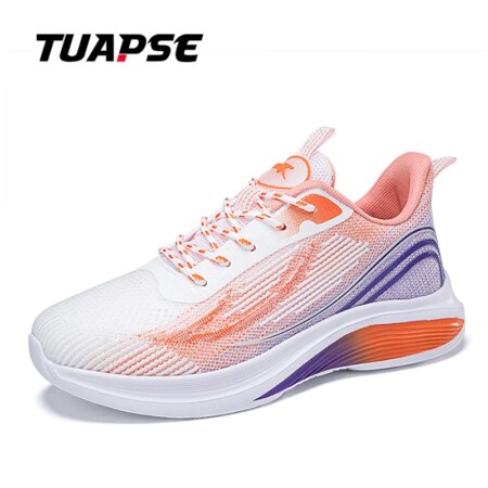 TUAPSE Unisex Running Shoes Fashion Casual Sneakers Mesh Lace Up Thickening Shoes Comfortable Breathable Sport Men Women Shoes