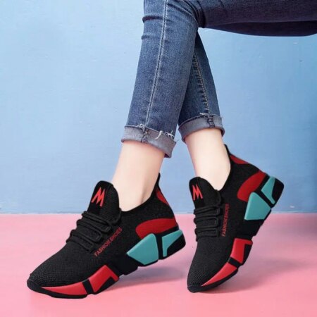 Tenis Feminino 2022 Women Tennis Shoes Outdoor Breathable Air Mesh Fitness Sneakers Walking Trainers Female Light Sport Shoes