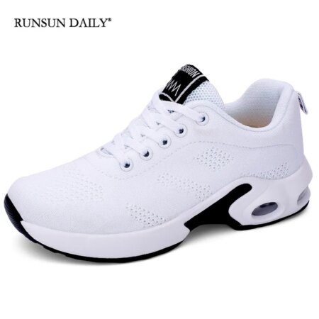 VIP Sneaker Women's Fashion Running Shoes Air Cushion Soft Bottom Tennis Shoes Outdoor Mesh Breathable Sports Shoe