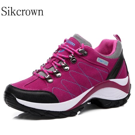 Wedge Sneakers for Women Sport Platform Air Cushion Athletic Walking Sneakers Breathable Gym Jogging Fashion Sport Lace Up Tenes