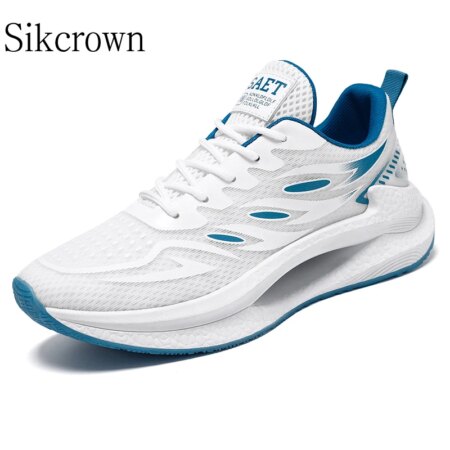 White 2023 New Lace Up Casual Shoes Chunky Sneakers Trend Versatile Fashion Sports Running Shoes Non-slip Classic Men's Shoes