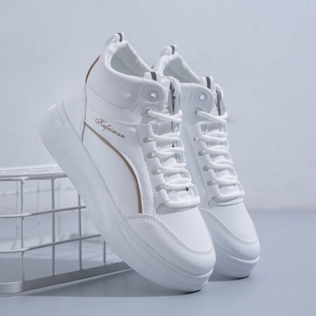 White Sneakers for Women Sports Shoes Boot Designer Platform Origina Ladies Hightop Fashion Casual Outdoor Ankle Platform Shoes