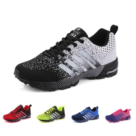 Women And Men Soft Running Shoes Lightweight Breathable Massage Male Sneakers Outdoor Jogging Walking Athletic Training Footwear