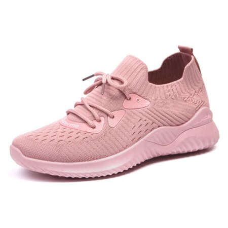 Women Casual Shoes Fashion Breathable Walking Mesh Lace Up Flat Shoes Sneakers Women 2020 Tenis Feminino White Vulcanized Shoes