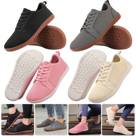 Women Men Outdoor Casual Sneaker Wide Barefoot Shoes Breathable Tennis Shoes Non-Slip Hiking Shoes for Outdoor Activities