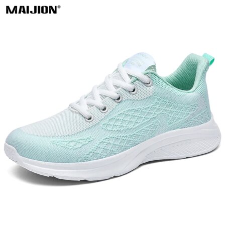 Women Running Shoes Lace Up Athletic Shoes Outdoor Jogging Sneakers Comfortable Fashion Non-slip Durable Breathable Footwear