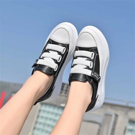 thick heel round foot Running sneakers woman obuv navy blue shoes sports super brand comfortable snearkers tenisse YDX2