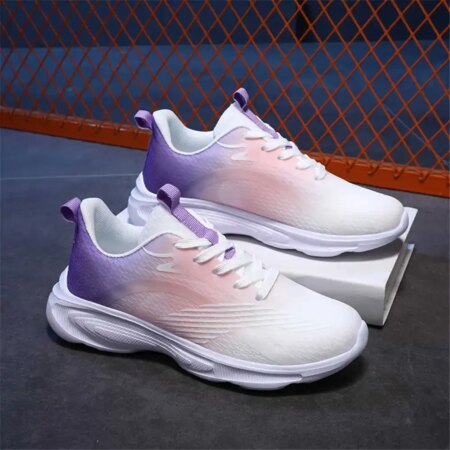 with lacing non-slip sole Pink woman shoes Running sneakers 42 size Luxury boot sport fat tenisse raning cheap new YDX1